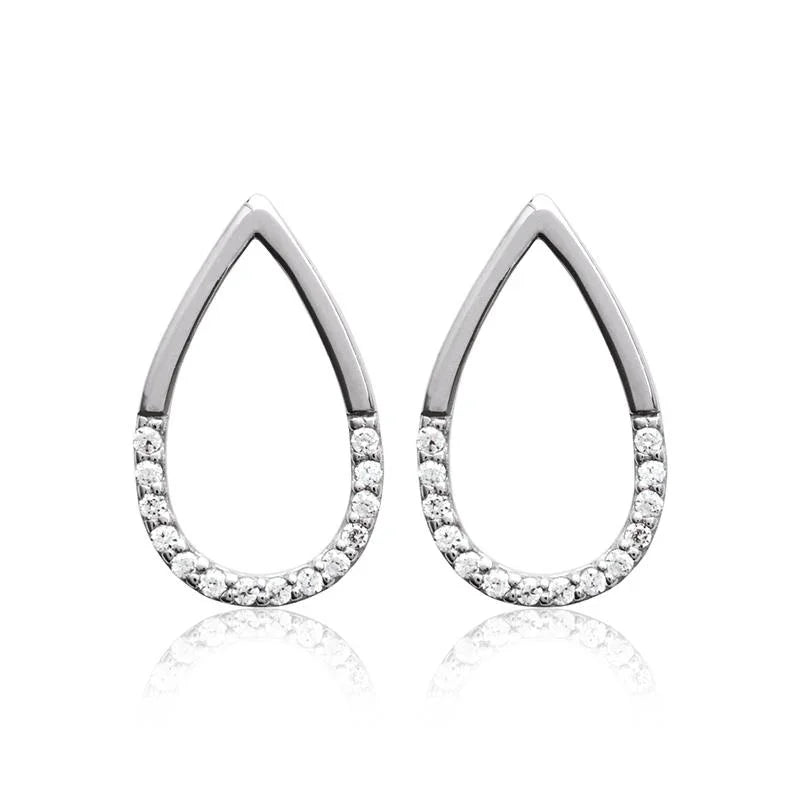 Orecchini di truciolo d'argento 925/1000 Rhodié Foglia Oxyde - Italia Orecchini di truciolo d'argento 925/1000 Rhodié Foglia Oxyde - Italia