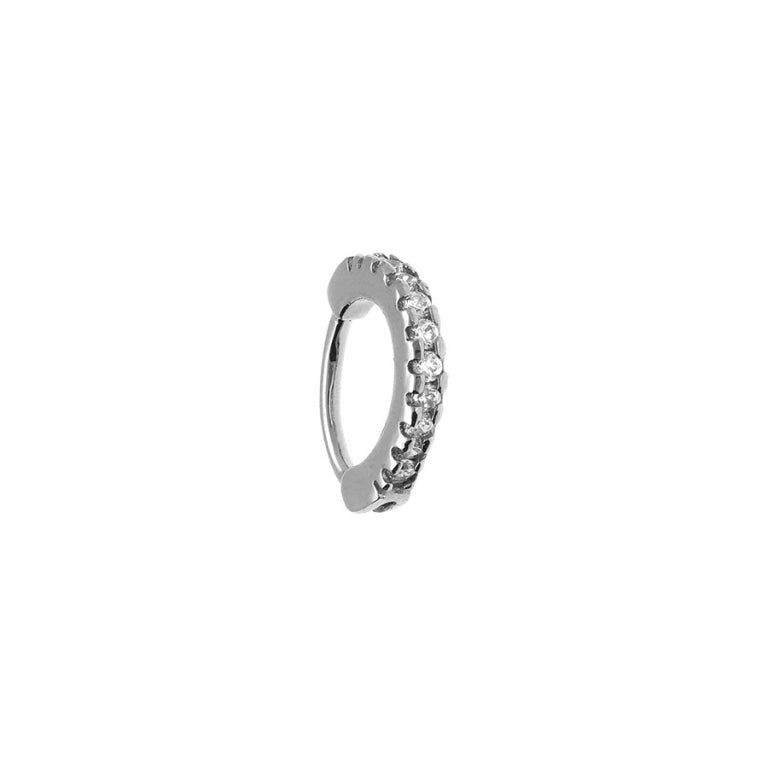 Witte zirkoniumoxide piercing – Zilverstaal | Azulin