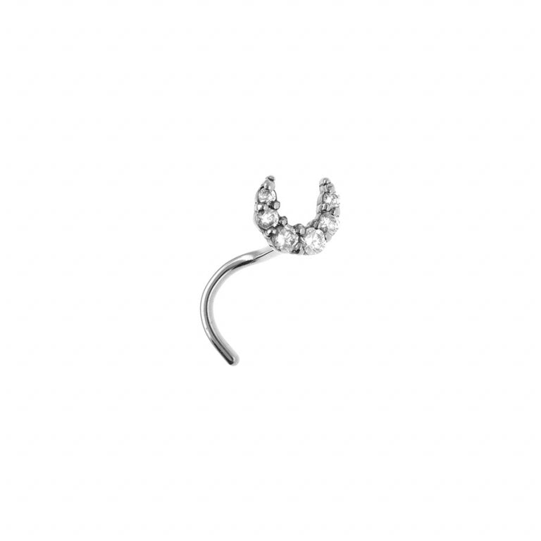 Piercing Half Moon – Silver Steel | Azulin