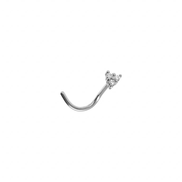 Driehoekspiercing – Zilverstaal | Azulin