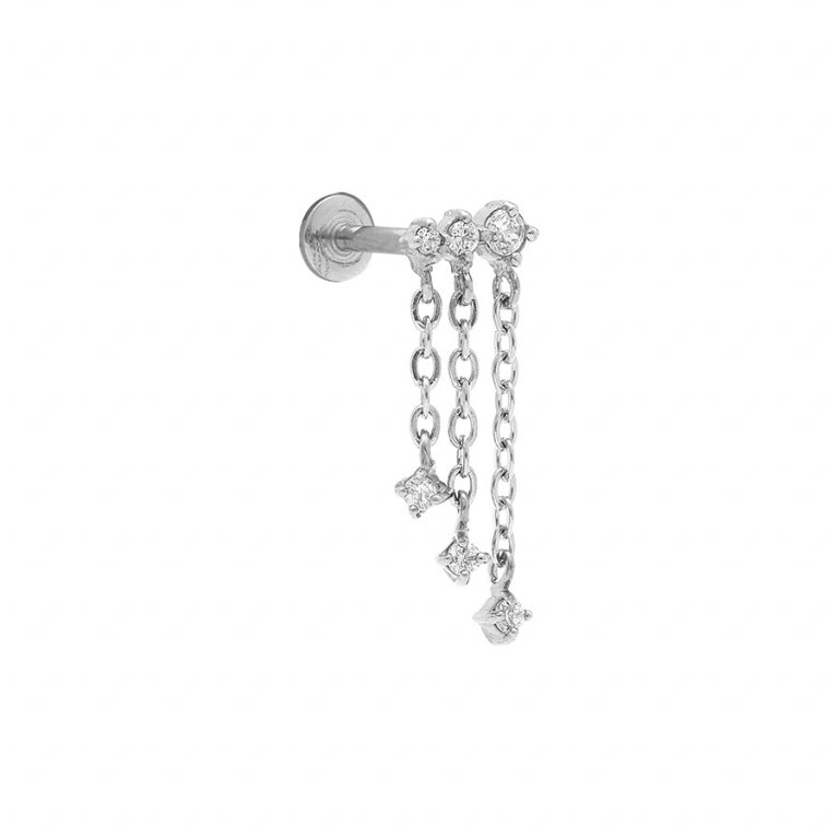 Piercing hänge rader – Silver stål | Azulin