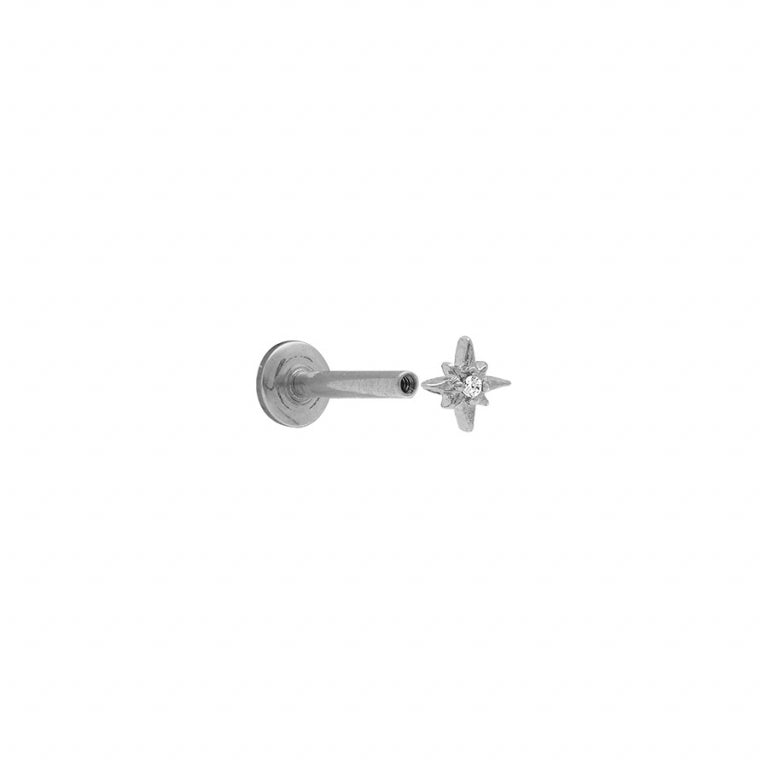 Piercing Etoile – Acier Argenté | Azuline vue 2