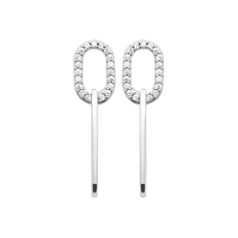 Oval Earrings – Silver | Azuline