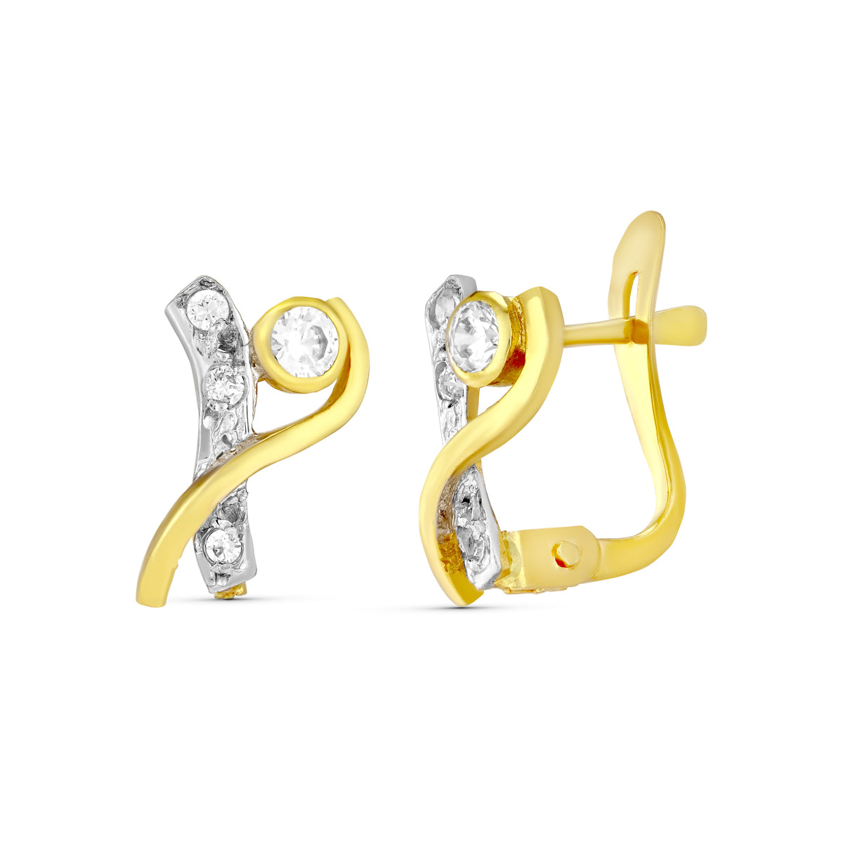 18K Boucles d'oreilles Or