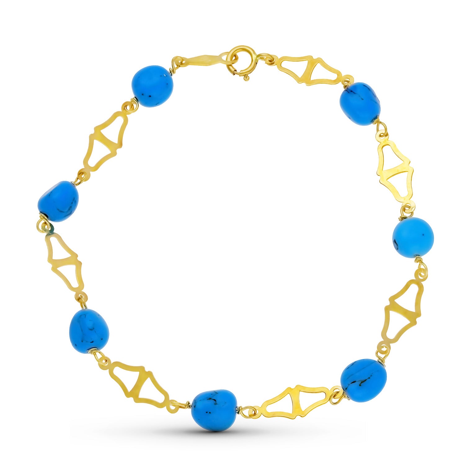 18K Turquoise Bracelet 18 Cm