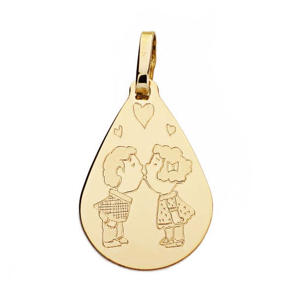 18K Pendentif en Or Jaune Amour