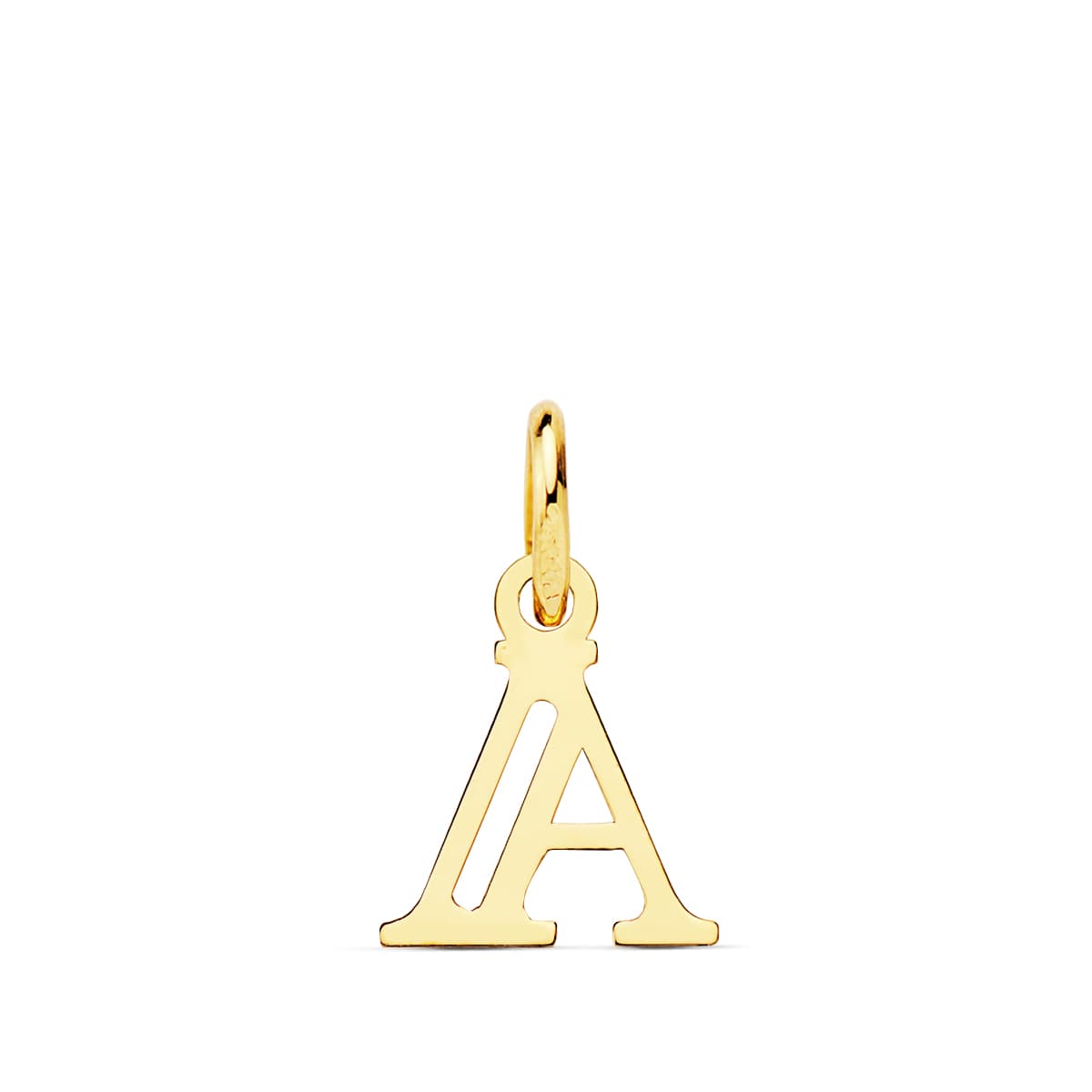 Pendentif Or Jaune 18K Initial "a" 11X9 mm