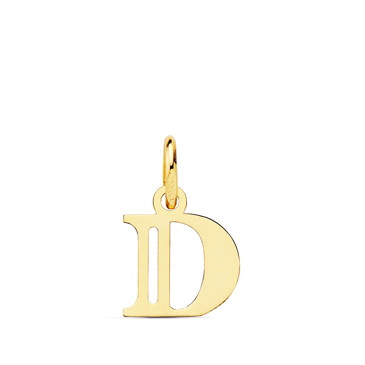 Pendentif Or Jaune 18K Initial "d" 11X9 mm