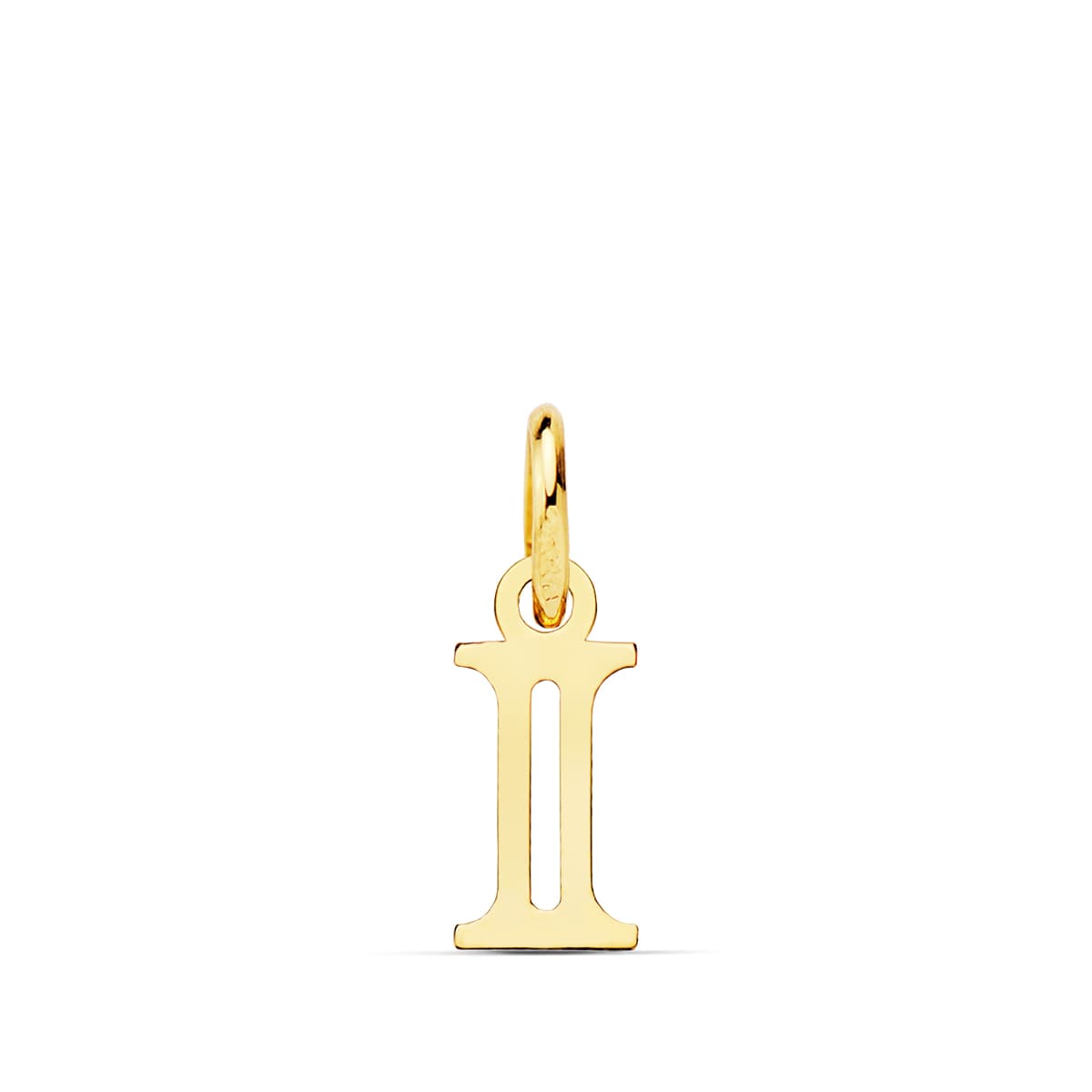 Pendentif Or Jaune 18K Initial "i" 11X5 mm