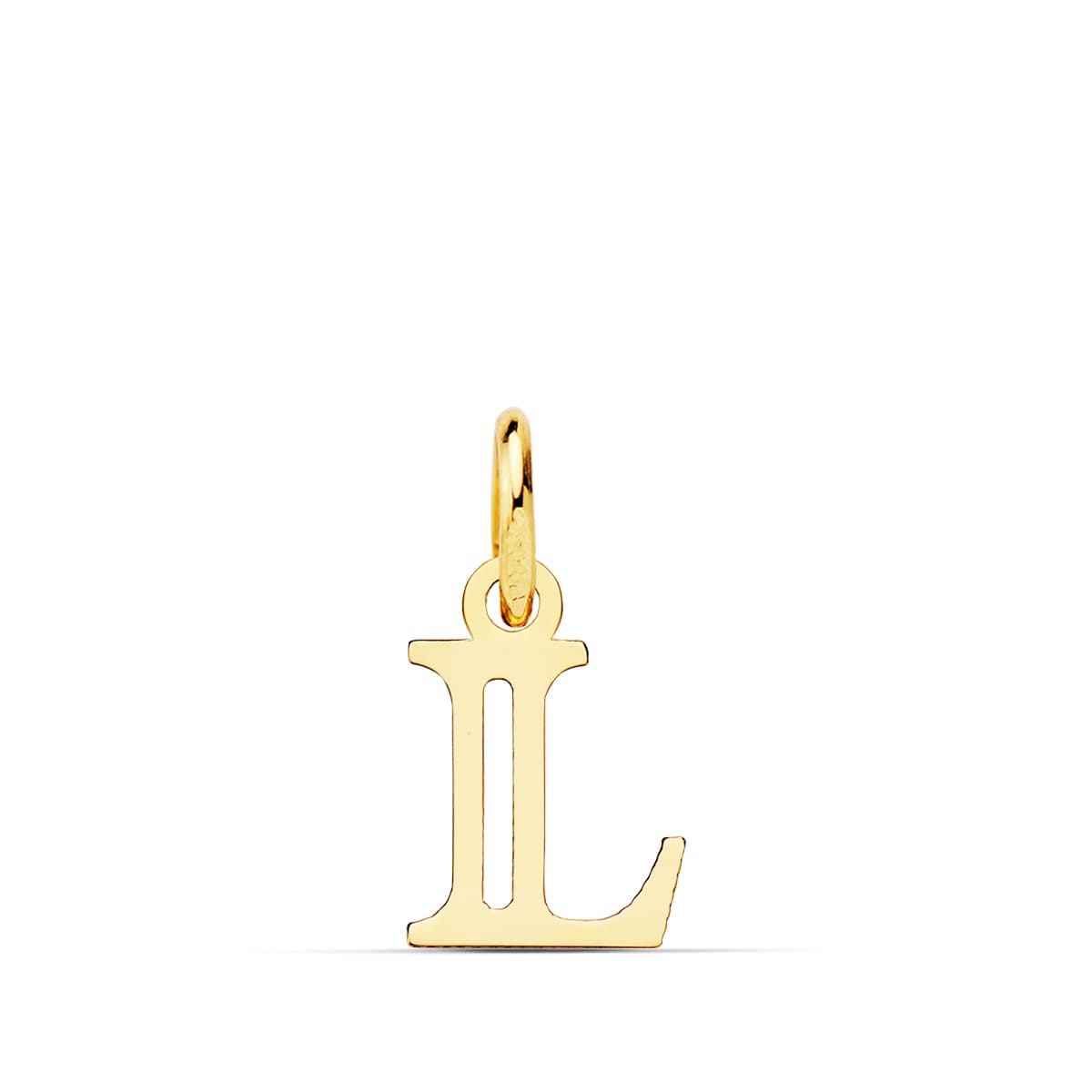 Pendentif Or Jaune 18K Initial "l" 11X8 mm