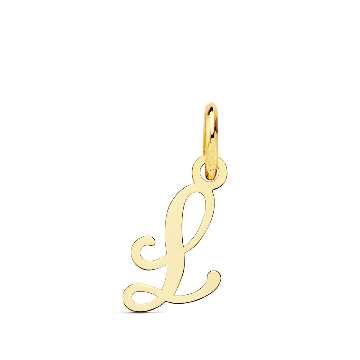 Pendentif Or Jaune 18K Initial "l" 10X8 mm