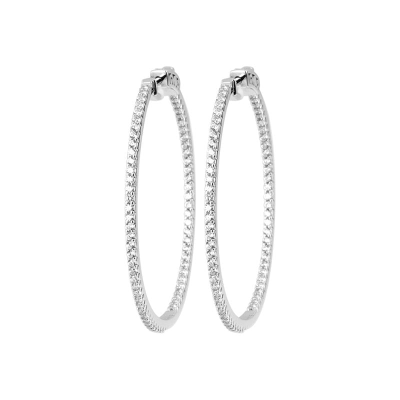 Pendientes de aro circulares – Plata | Azuline