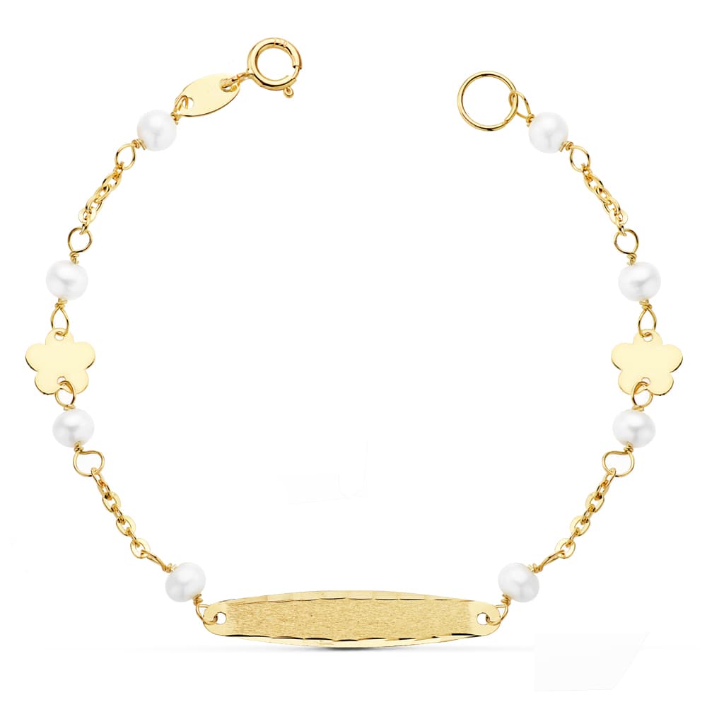 Bracciale Perle Gourmet Oro Giallo 18 Carati 35 mm 145 Cm