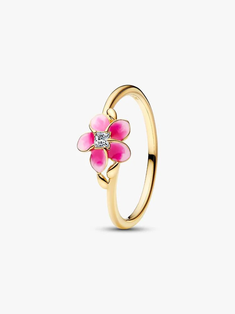 Prsten Pandora - Disney Moana Golden Plumeria Flower | 163844C01