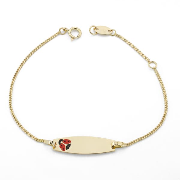 Gourmet Bracelet Coccinelle Or Jaune 18K 14 Cm