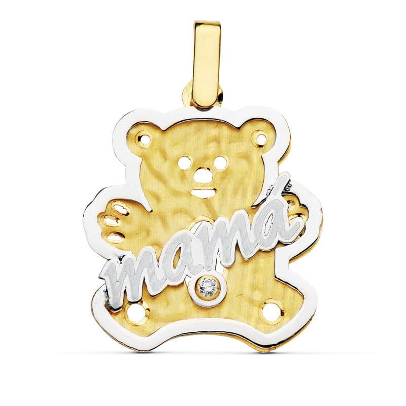 18K Pendentif Mama en Or 25X22MM