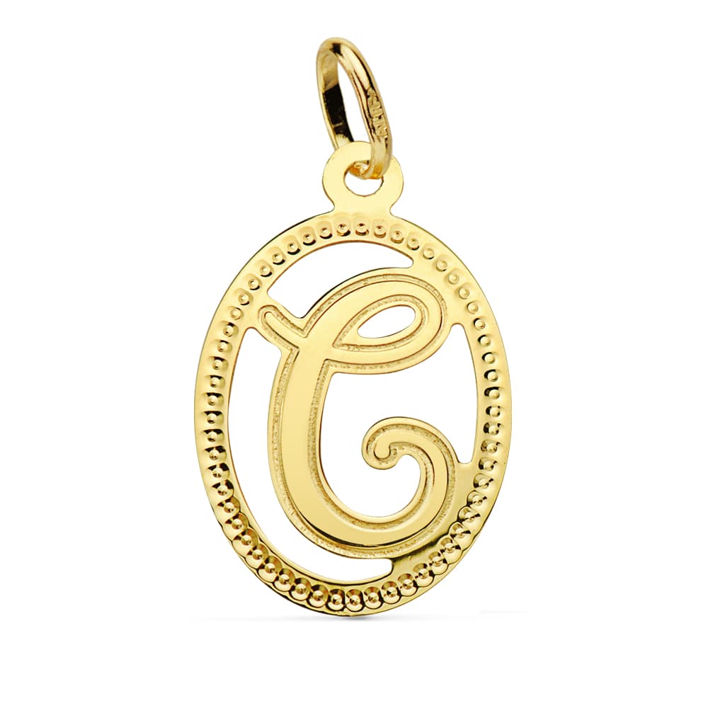 Initial Pendel 18K Initial C 21X14 mm