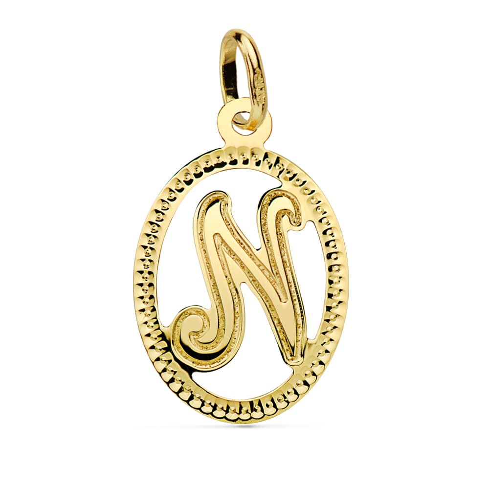 Initial Pendel 18K Initial N 21X14 mm