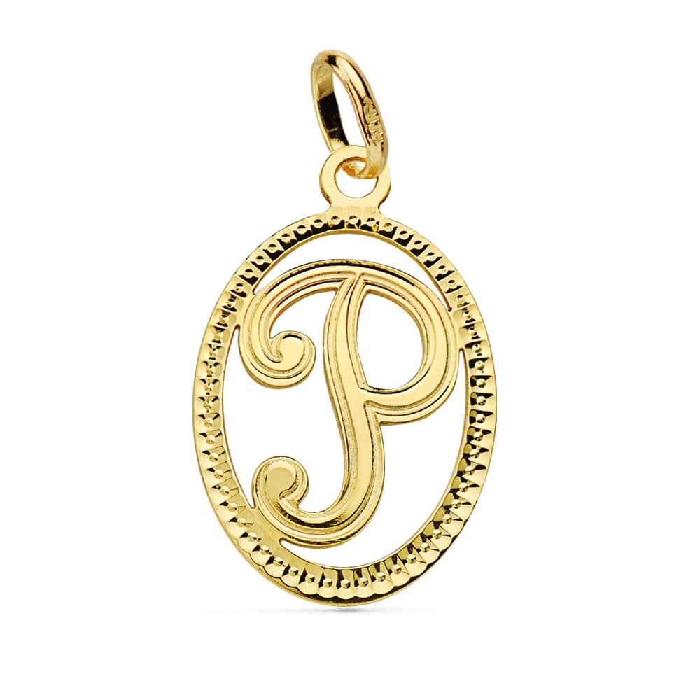 Pendentif Initial 18K Initial P 21X14 mm