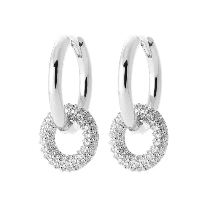 Pendientes de aro - Anillo - Plata