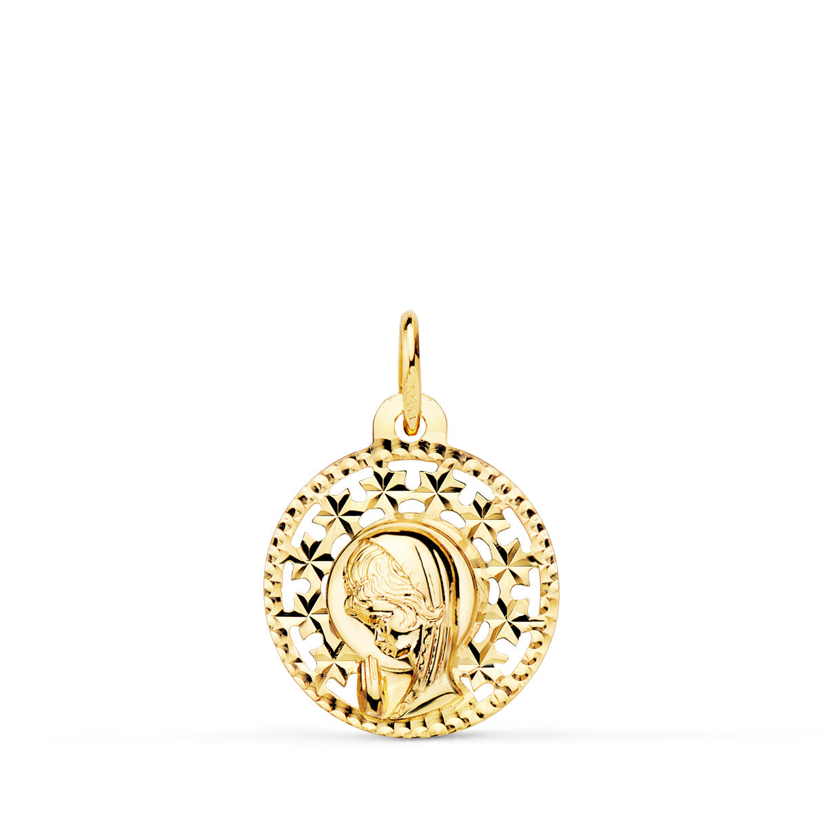 18K gennembrudt Jomfrupigemedalje 16MM