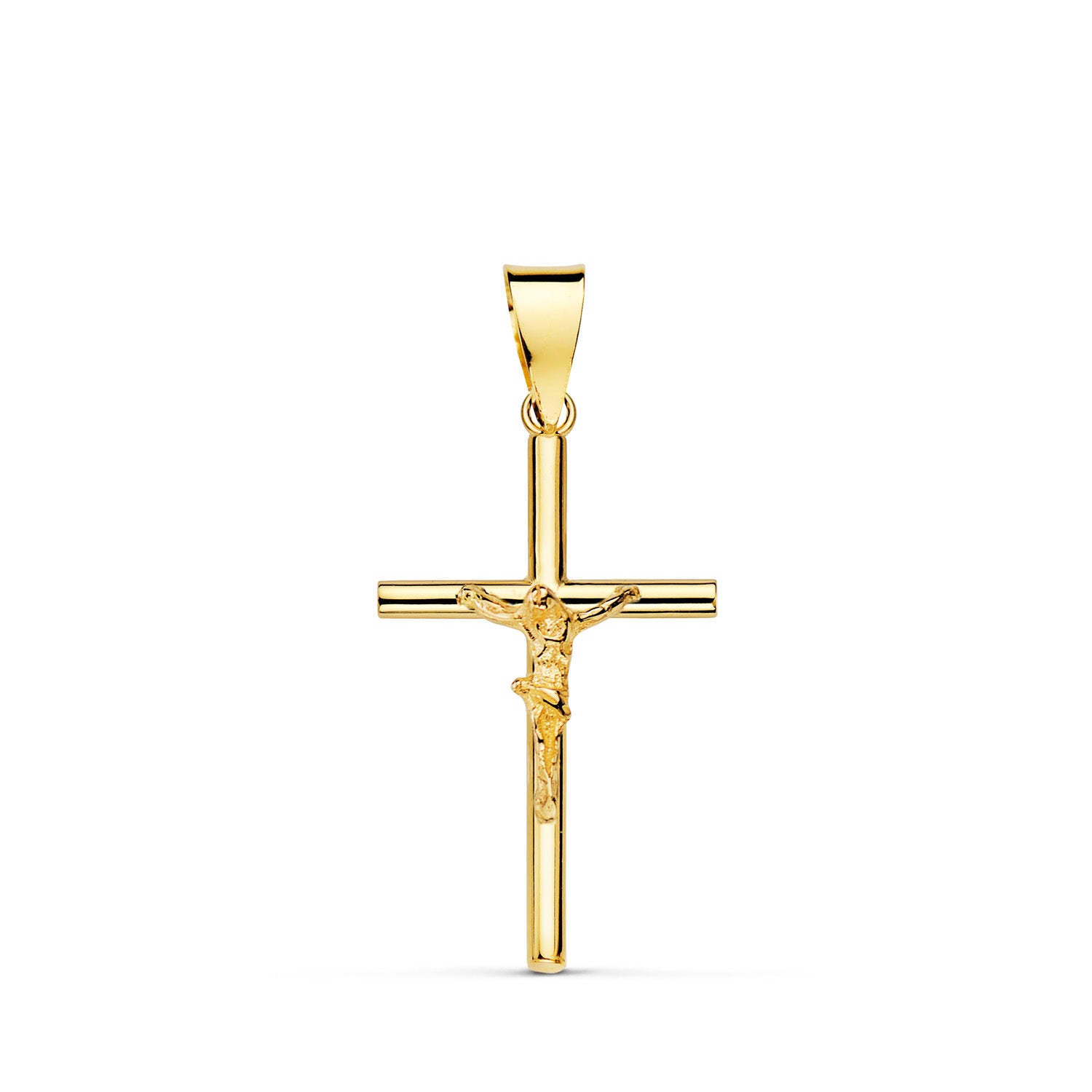 18K kors med Kristus. 21x13 mm