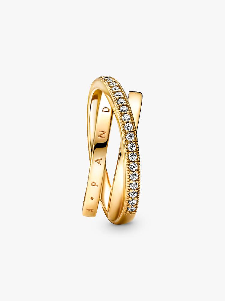 Ring Pandora - Triple Pavé Cross Ring | 169057C01