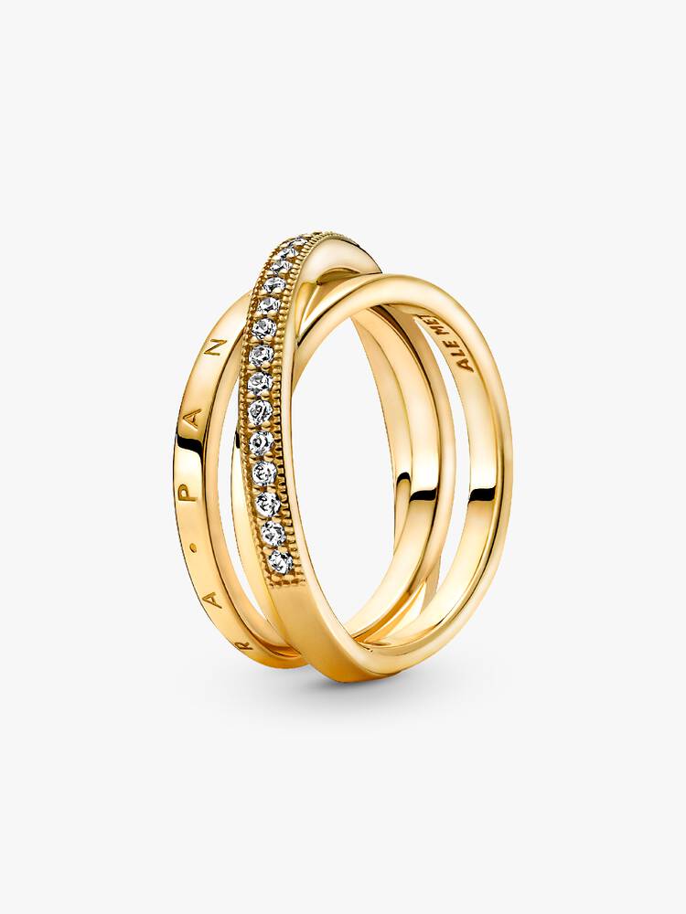 Ring Pandora - Triple Pavé Cross Ring | 169057C01