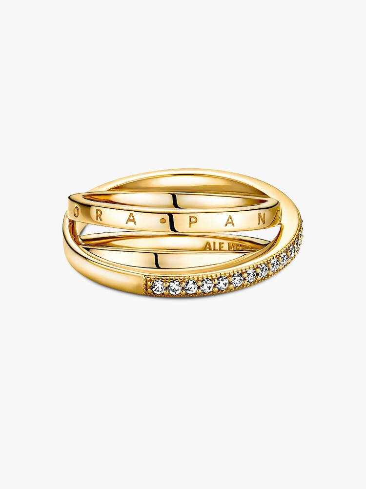 Ring Pandora - Triple Pavé Cross Ring | 169057C01