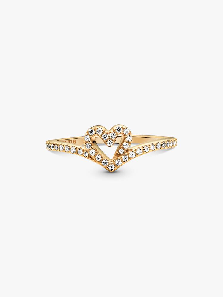Ring Pandora - Glitrende hjerteønske | 169302C01