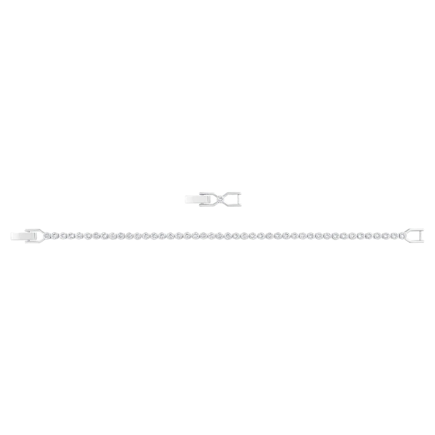 Imber - Plata blanca - Pulsera - Swarovski view 3
