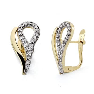 Brincos em ouro bicolor 18K