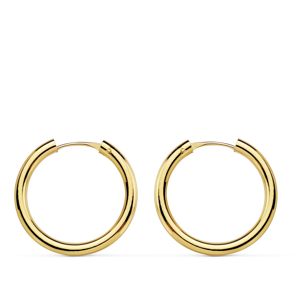 18K Yellow Gold Rings Light Round 18X2 mm