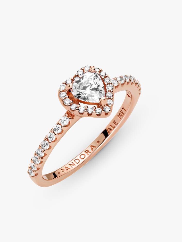 Ring Pandora - Glitrende hævet hjerte | 188421C02