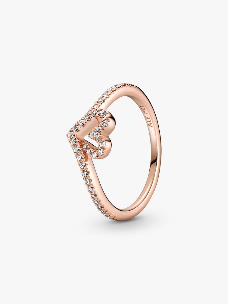 Klingeln Pandora - Glitzerndes Chevron-Herz | 189302C01