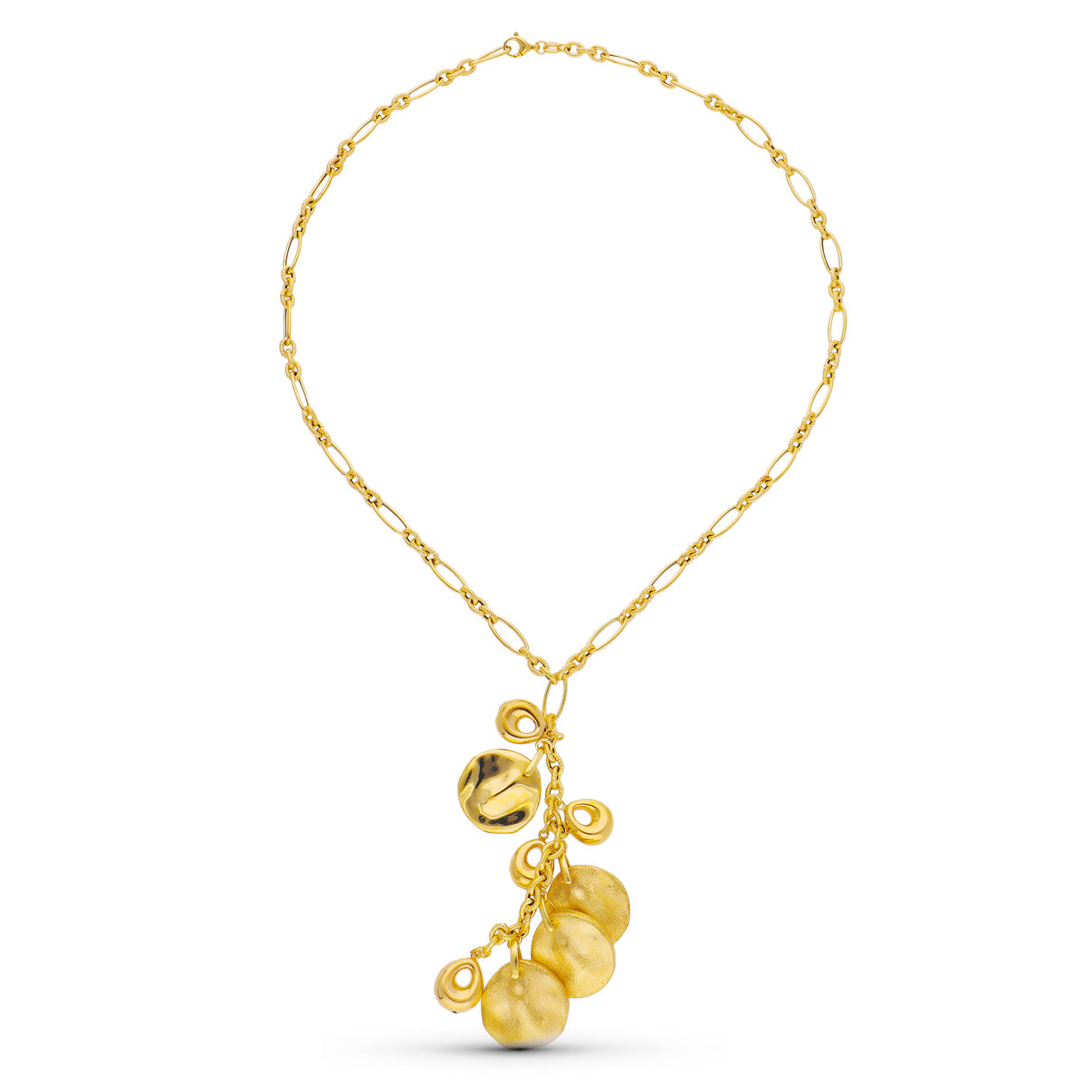 Colar com pingente de ouro amarelo 18K