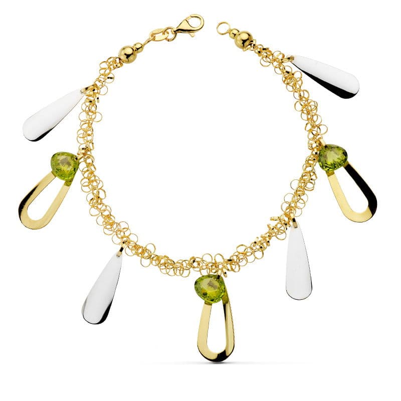 ツートーン フェティッシュ ブレスレット 18K 19C