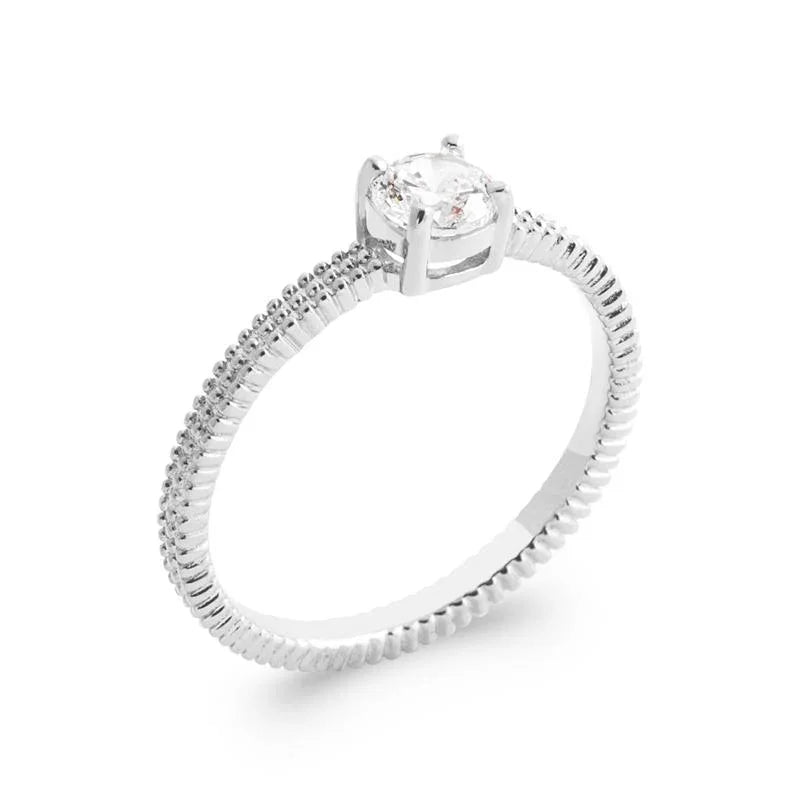 Bague Soliaire – Argent | Azuline