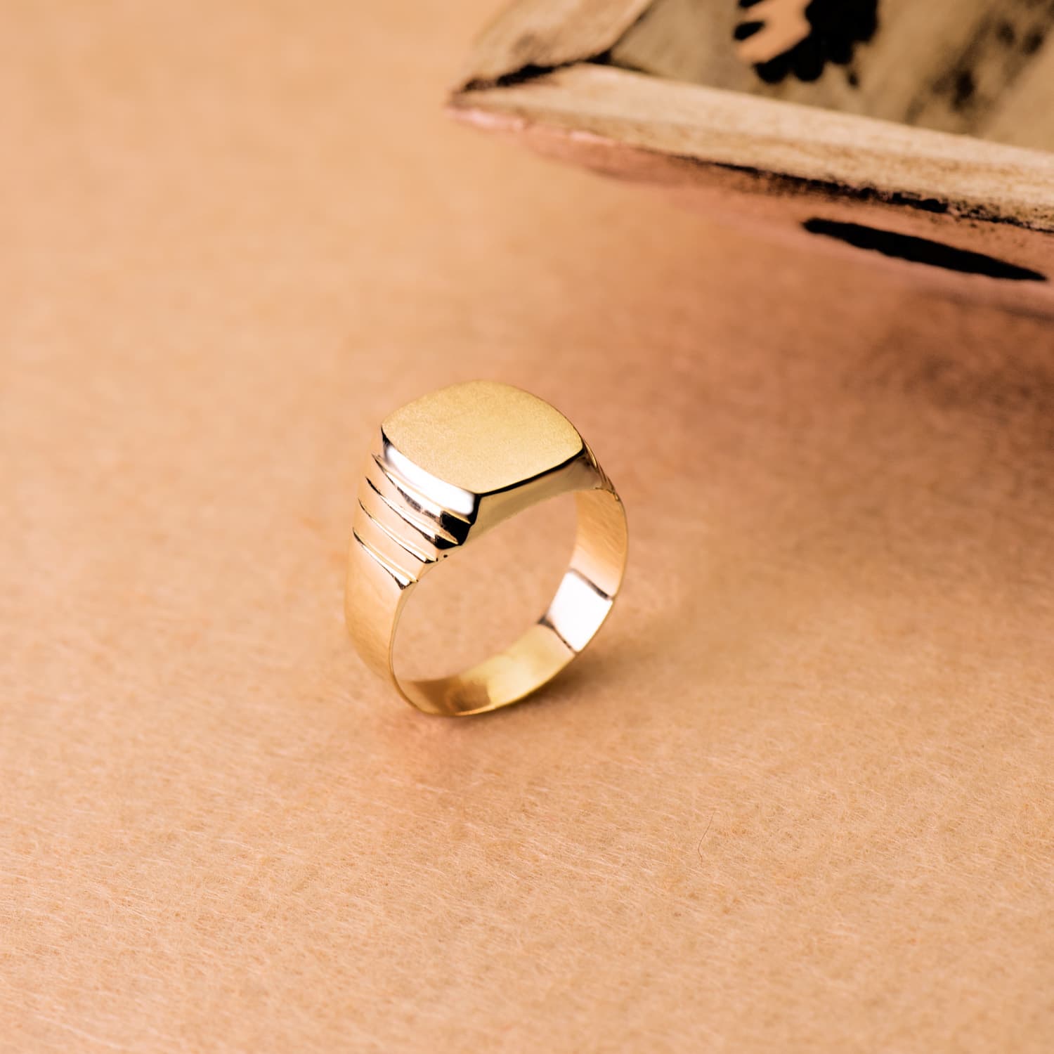 18K Chevalier Homme en Or Jaune Diamant