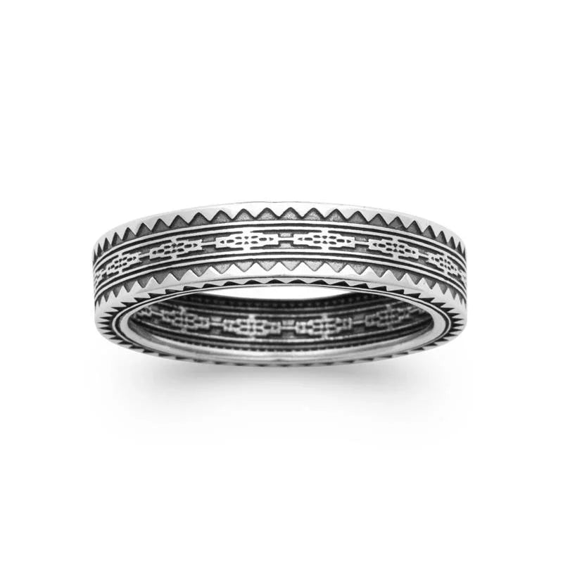 Bague Dentelée – Argent | Azuline vue 3