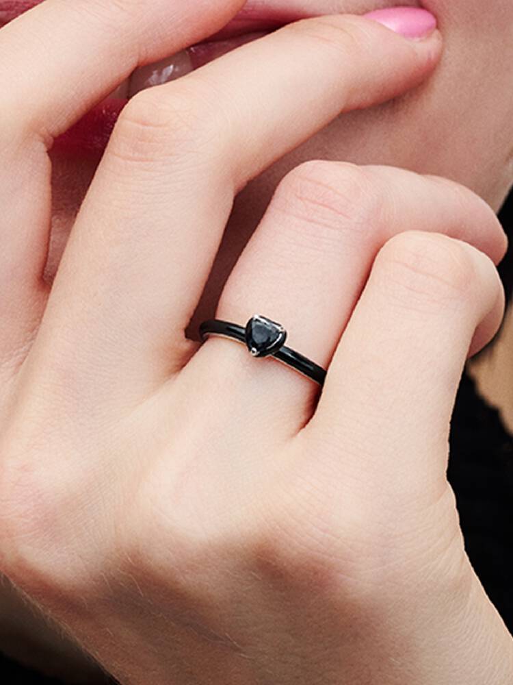 Δαχτυλίδι Pandora - Heart Chakra Black | 193088C01