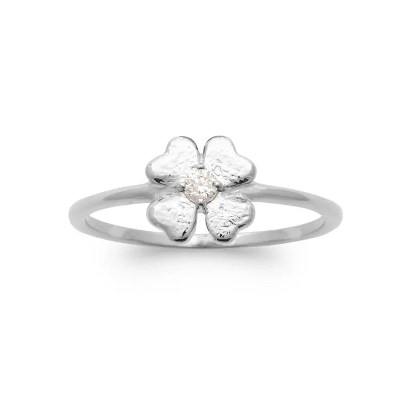 Anillo Flor – Plata | Azuline ver 2