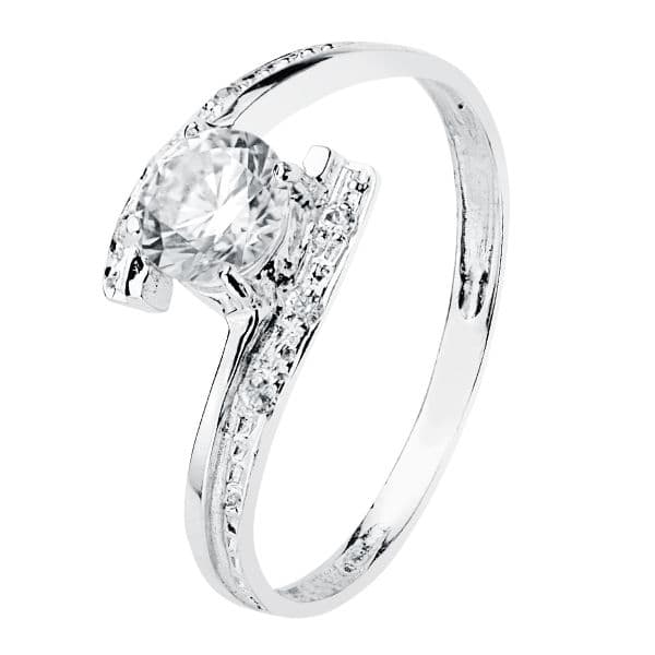 Ring i 18K hvidguld