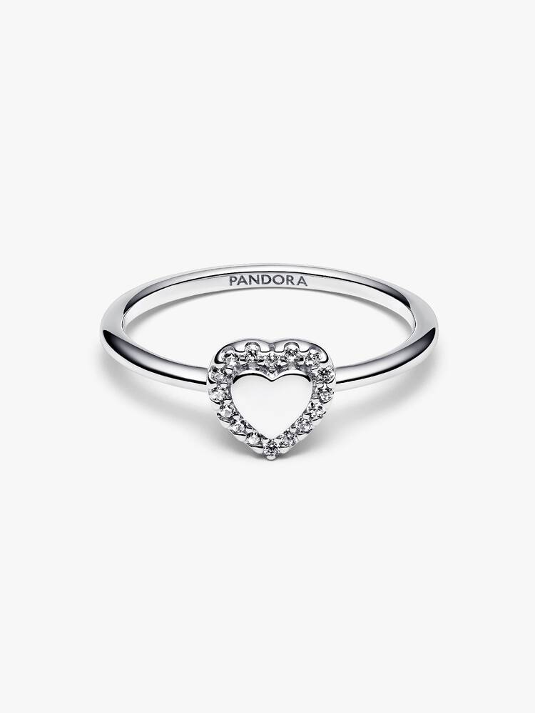 Ring Pandora - Engravable Heart Halo | 193801C01