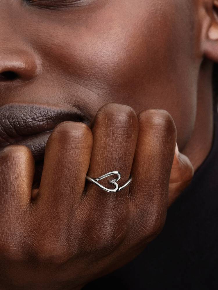 Pandora - Anel Coração Orgânico Pequeno Modelo 3D