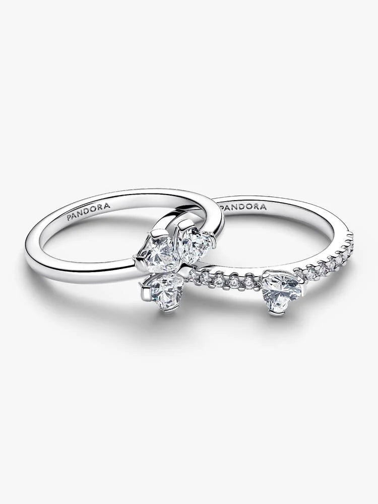 Pandora Ring - Separable Four-Leaf Glittering Clover | 194507C01