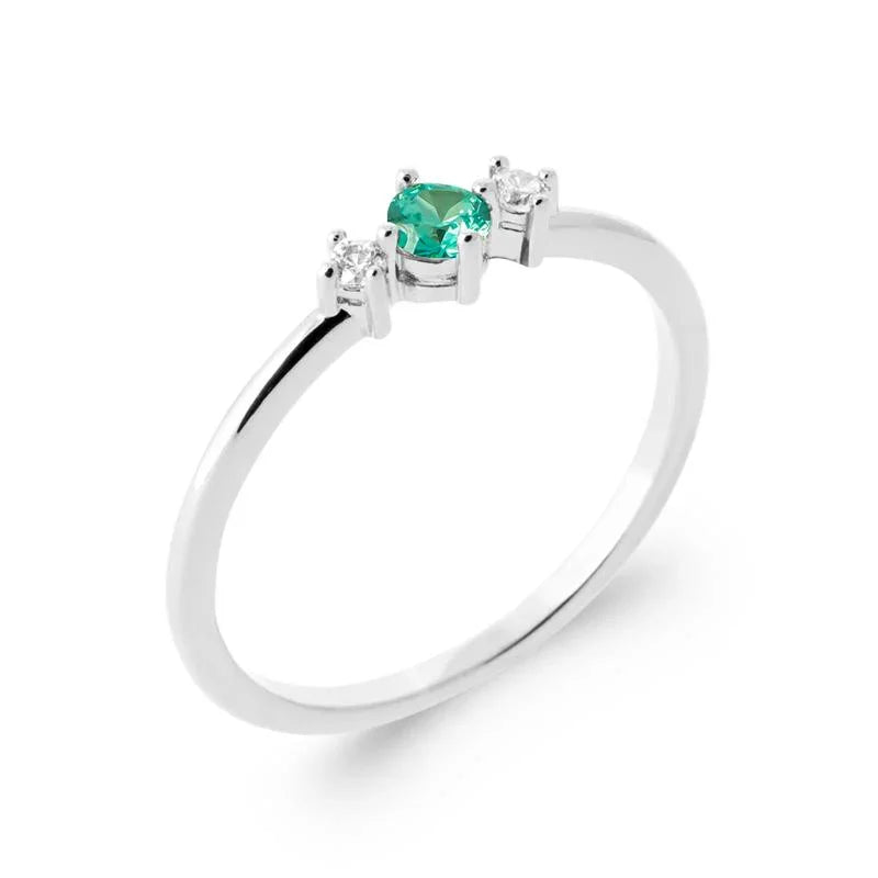Anillo Trío Redondo – Plata | Azuline