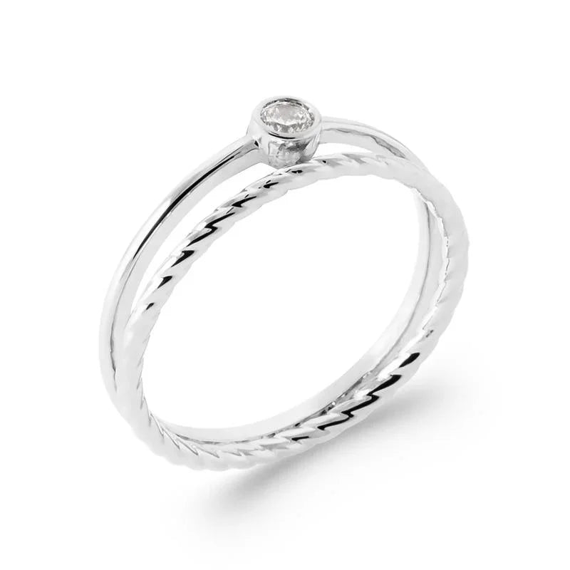 Bague Pierre Ronde – Argent | Azuline