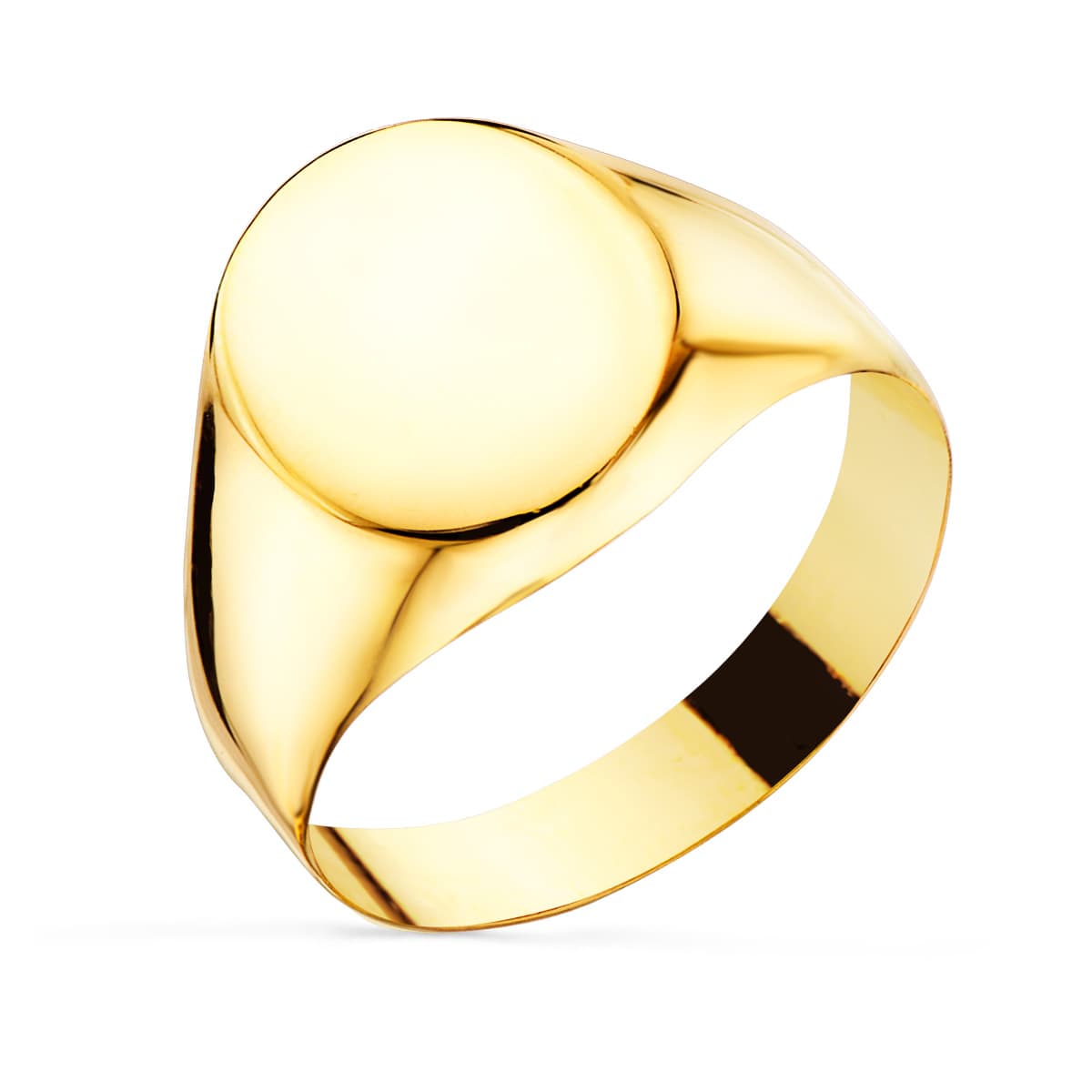 18K Gulguld Oval Signetring 13X10 mm