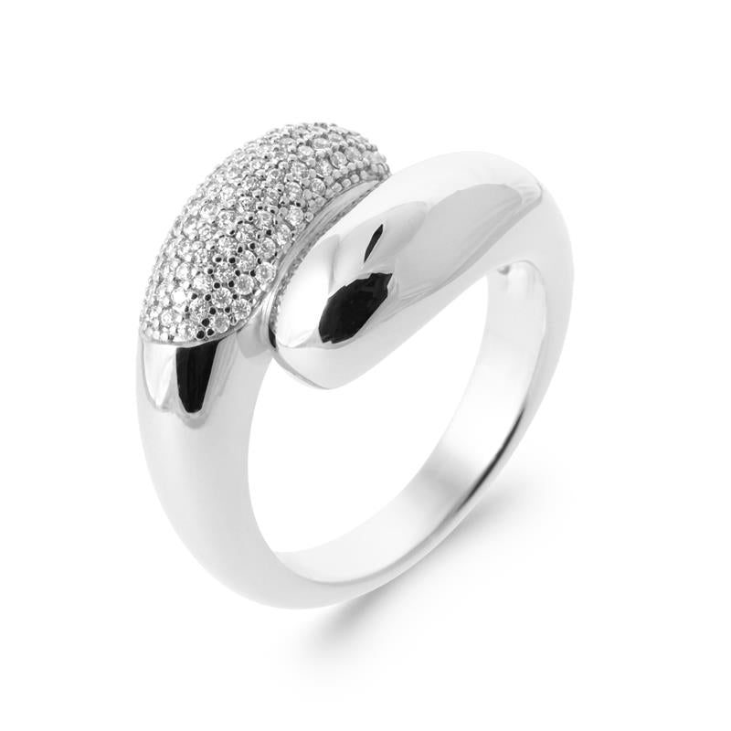 Double Pavé Ring – Silver | Azuline
